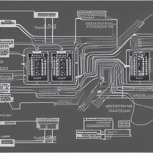 Image similar to wiring schematic of Alex Jones depicting all wires and grounds