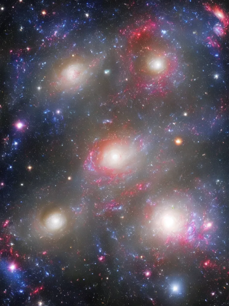 Image similar to super high resolution deepspace image of galaxies, nasa photos, artstation