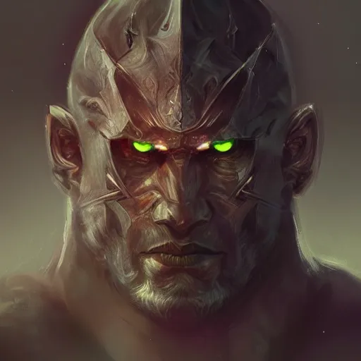 Prompt: a stunning portrait of a noble and fierce male human fantasy warrior, with glowing eyes, smoke out of eyes, intricate, highly detailed, digital painting, artstation, concept art, smooth, sharp focus, atmospheric, cinematic