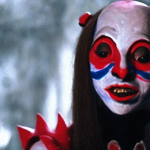 Image similar to kobold female jester, movie still by wes craven