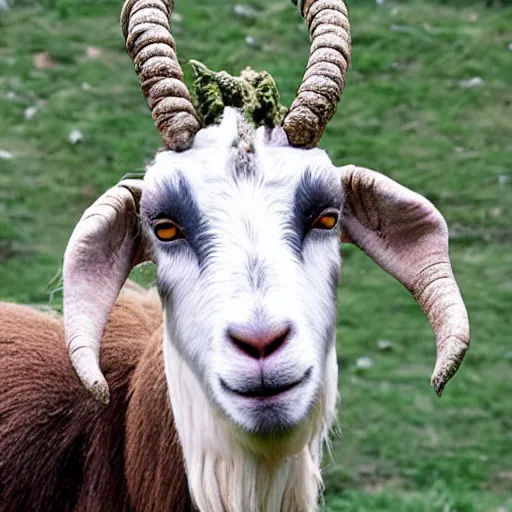 Prompt: medusa as a goat