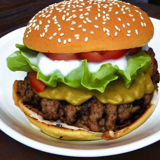 Prompt: taco burger