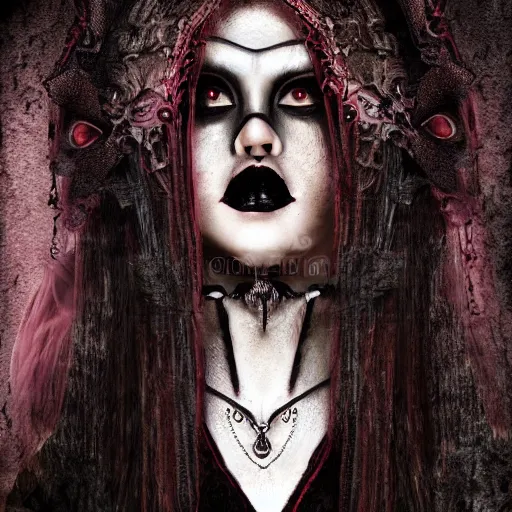Image similar to disciples 2 style woman portrait dark gothic fantasy