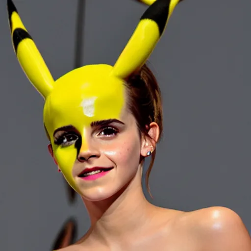 Image similar to photo of emma watson as pikachu