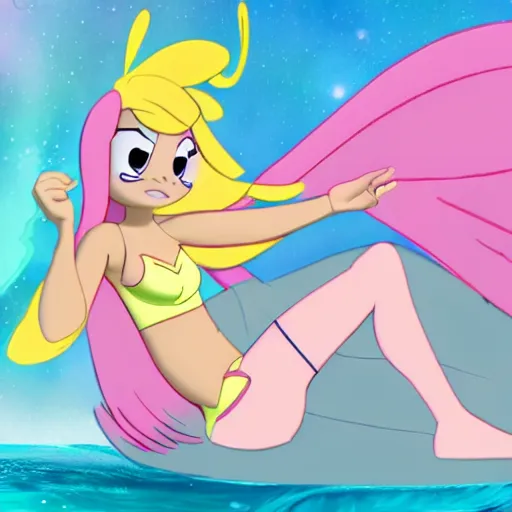 Prompt: star butterfly, disney, good detail, in underwear, star butterfly in full growth