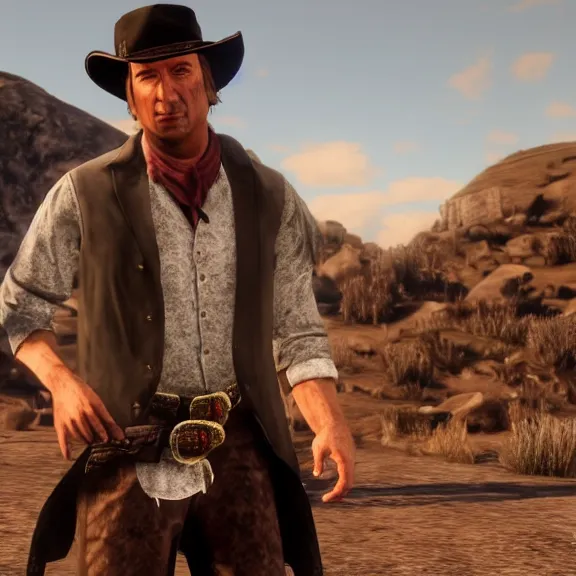 Image similar to screenshot of saul goodman in red dead redemption