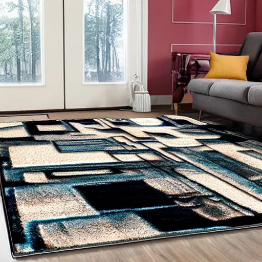 Image similar to beautiful abstract tufting rug