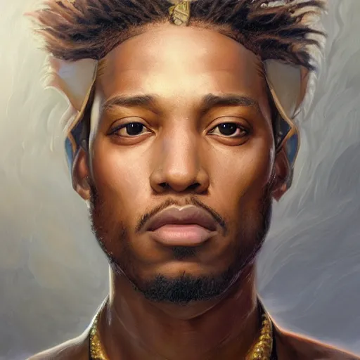 Prompt: epic portrait of future the rapper, detailed, digital painting, artstation, concept art, donato giancola, joseph christian leyendecker, wlop, boris vallejo, breathtaking, high details, extremely detailed, establishing shot, artistic, hyper realistic, octane render