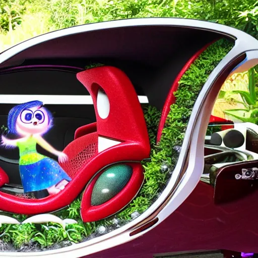 Image similar to inside out organically grown car