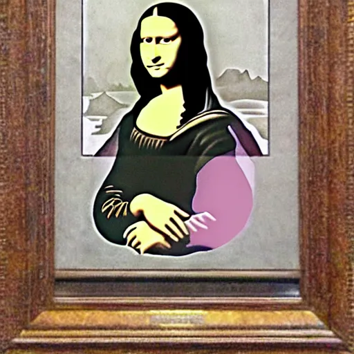 Image similar to Mona Lisa made out of Wonka nerds