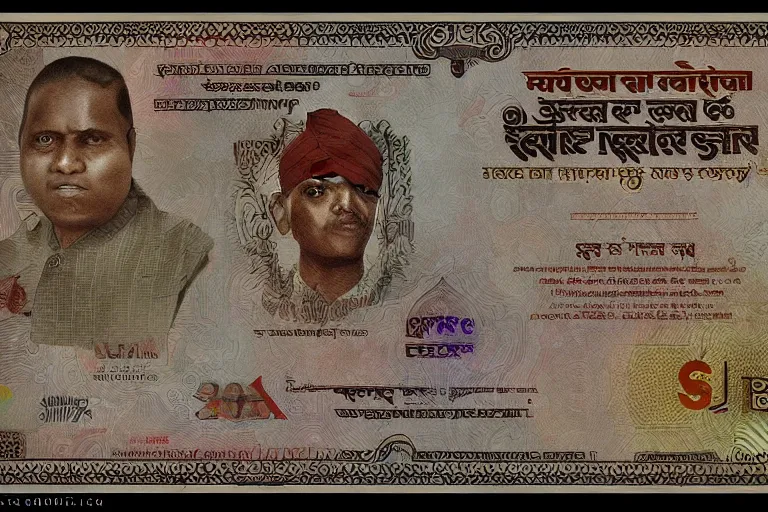 Image similar to indian rupee as a cryptocurrency, cgsociety, artstationHD, hyperdetailed,