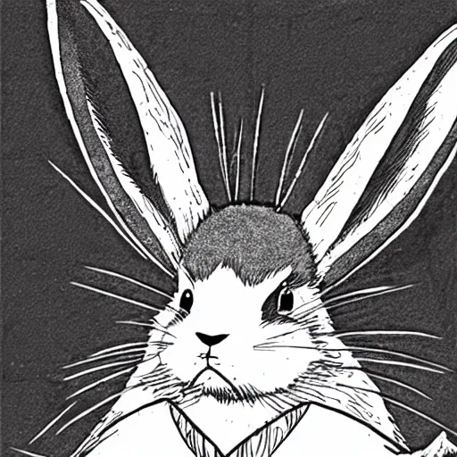 Image similar to a rabbit in the manga Berserk