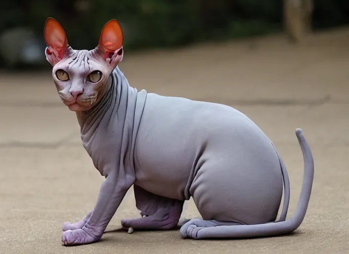 Prompt: sphynx cat as a samurai