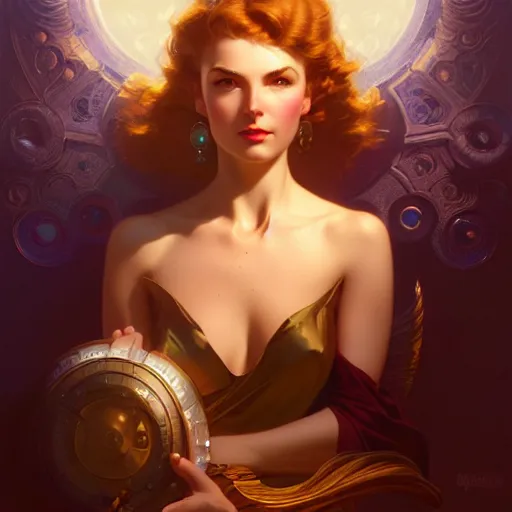 Prompt: eye of the dreaming worlds, medium shot, intricate, ornate, elegant, highly detailed, digital painting, volumetric light,, artstation, concept art, smooth, sharp focus, illustration, art by Gil elvgren and charlie bowater and greg rutkowski and alphonse mucha