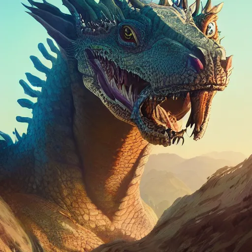 Prompt: highly detailed portrait of a dragon in gta v, stephen bliss, unreal engine, fantasy art by greg rutkowski, loish, rhads, ferdinand knab, makoto shinkai and lois van baarle, ilya kuvshinov, rossdraws, tom bagshaw, global illumination, radiant light, detailed and intricate environment