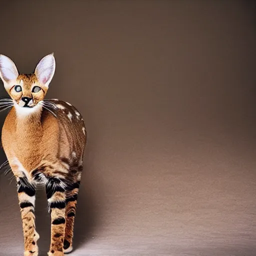 Image similar to a feline deer - cat - hybrid, animal photography