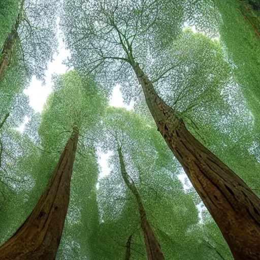 Prompt: Photo of trees standing under a transparent roof, hyper realistic, cinematic, 8k, hyper detailed.