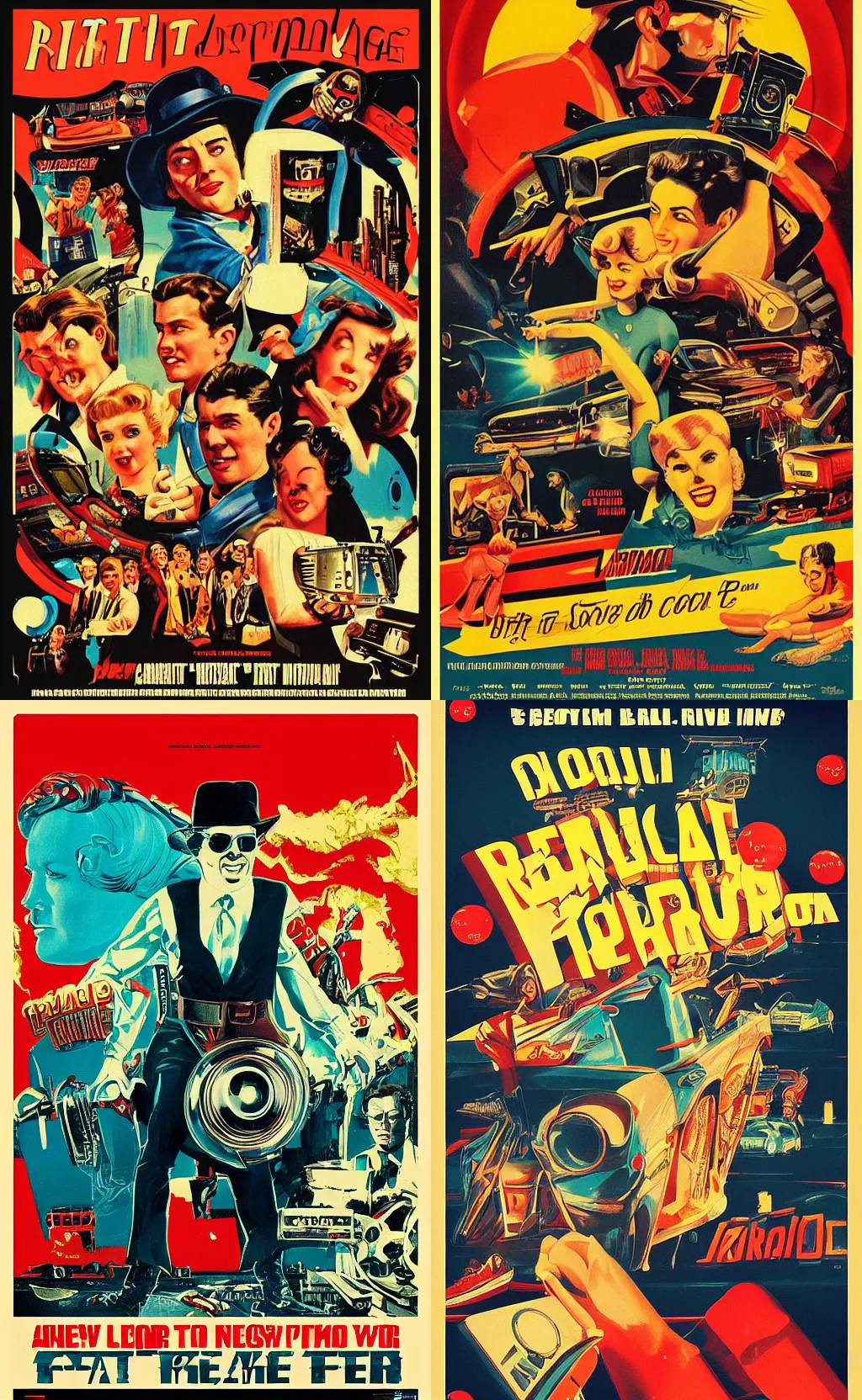 Prompt: “retro art movie poster, detailed”