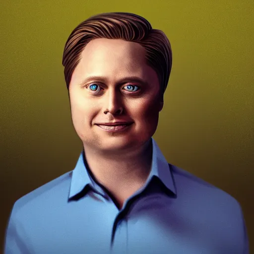 Image similar to tim heidecker as my uber drive, digital art