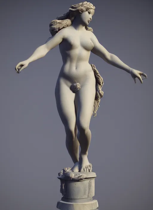 statue of venus callipygian, High definition