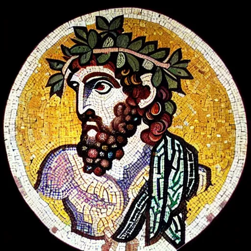 prompthunt: byzantine mosaic of gigachad, perfect face, perfect eyes,  strong jaw, centered, awarded photo, intricated, very detailed, highly  qualified
