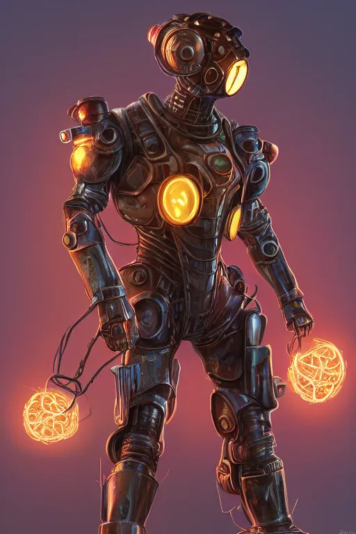 Prompt: hardmesh spiderman retro futurist steampunk fallout 7 6 power armor, hyper realistic, art cover, official fanart behance hd artstation by jesper ejsing, by rhads, makoto shinkai, final fantasy, unreal engine highly rendered, global illumination, radiant light, intricate environment radiating a glowing aura global illumination ray tracing hdr