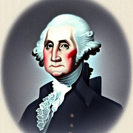 Prompt: george washington doing the troll face