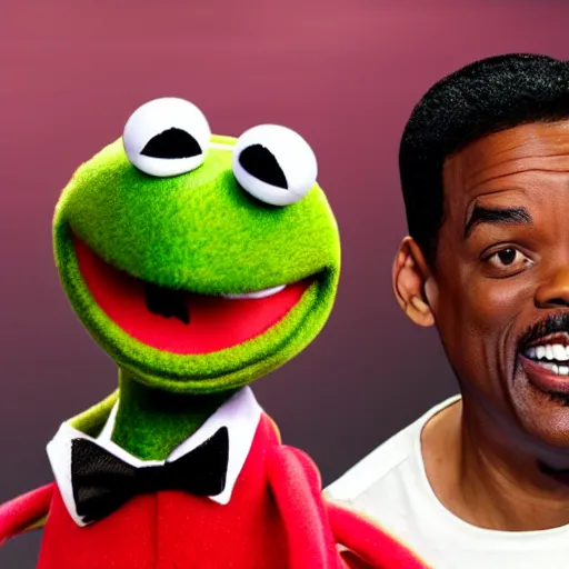 Image similar to will smith & chris rock as muppets