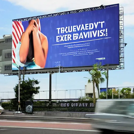 Image similar to a billboard for Tax Evasion
