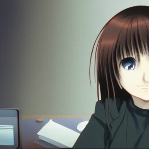 Image similar to lain iwakura as a real person