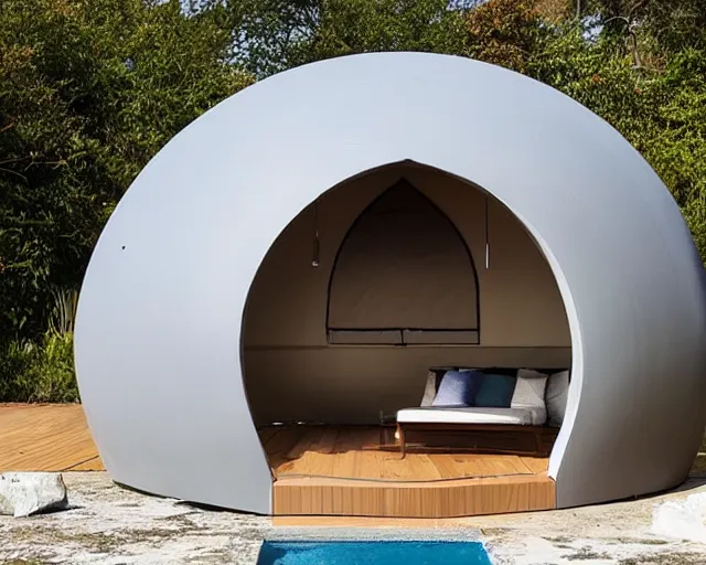 Image similar to modular bikini. modular furniture. modular dome house.