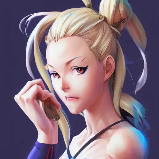 Vega from Street Fighter 2 by pixiv, by Ilya, Stable Diffusion