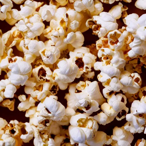 Image similar to macro shot popcorn, magazine photo, 8 k