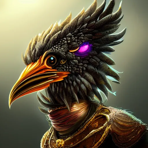 Image similar to fantasy chicken human, high detail, fantasy art, concept art, 4 k, ultra detail, computer art