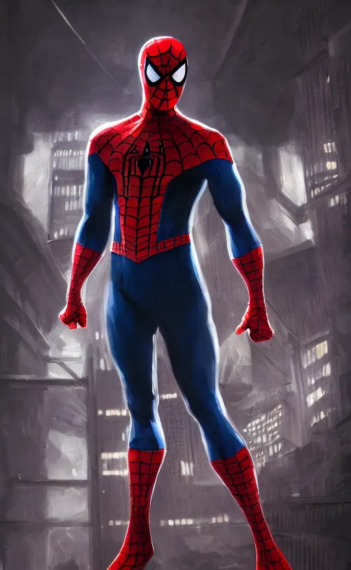 Image similar to portrait of spiderman as captain america, dynamic lighting, photorealistic fantasy concept art, trending on art station, stunning visuals, creative, cinematic, ultra detailed