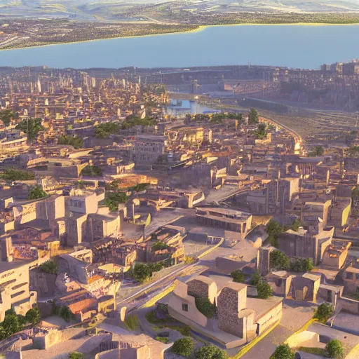 Prompt: city of zamora in spain, futuristic look, highly detailed body, very powerful, photorealistic camera shot, crisp quality and light reflections, unreal engine 5 quality render