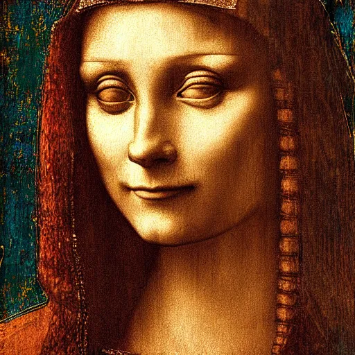 Image similar to leonardo davinci digital painting artwork by Stephen Bliss cinematic