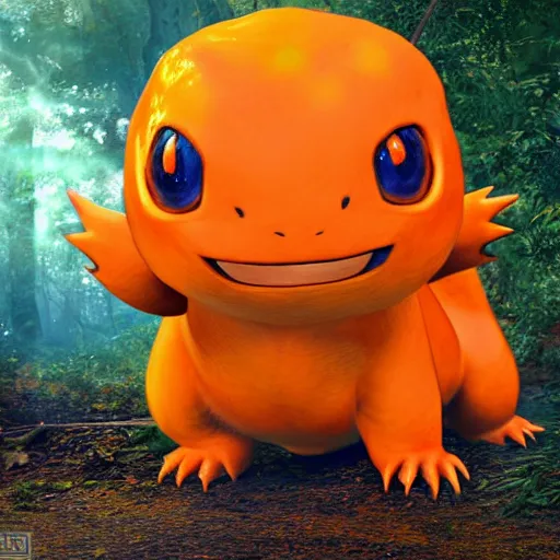 Image similar to national geographic photo of charmander, pokemon in the wild, intricate, portrait, 8 k highly professionally detailed, hdr, cgsociety