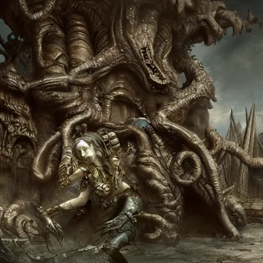 Prompt: embarrassing situation, intricate detail, royo, klimt, miro, vallejo, frazetta, giger, whealan, hd, unreal engine,