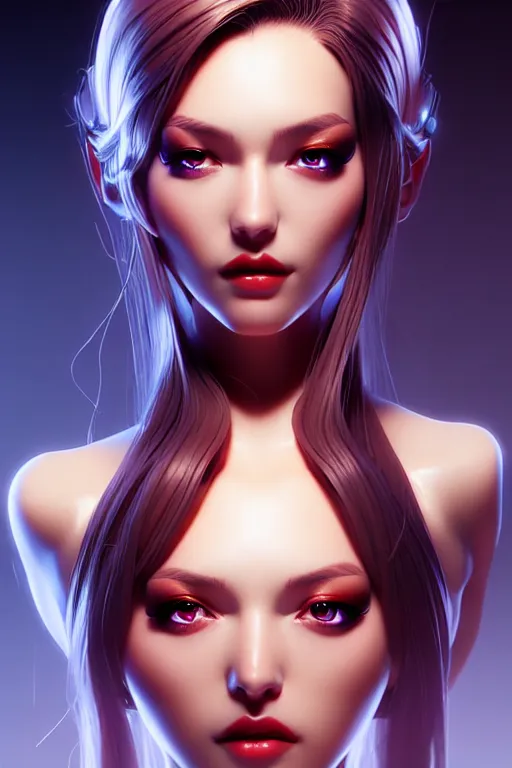 Image similar to alluring android by Artgerm and WLOP