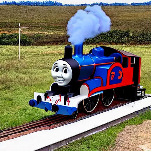 Prompt: thomas the tank engine of death