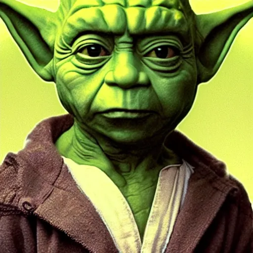 Image similar to joe rogan as yoda