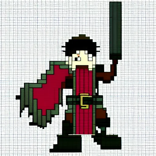 Prompt: pixel art sprite of the new fire emblem lord class