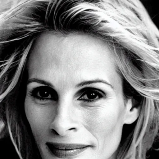 Prompt: Julia Roberts, art photography by Helmut Newton