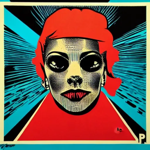 Image similar to punk. by shepard fairey