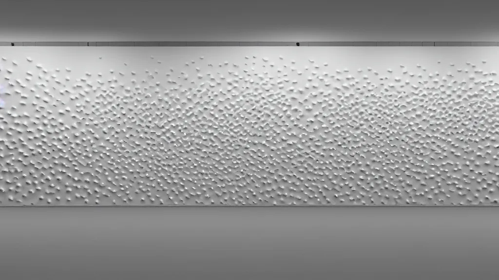 Prompt: 3 d rendering of a wall in a hyper modern art gallery with white walls, hyper detailed, soft light, unreal engine 5, 4 k, trending on artstation