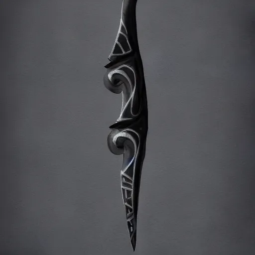 Image similar to concept art of a dagger made out of black holes, black hole dagger, 8 k resolution