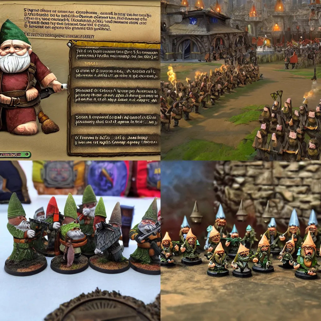 Prompt: the gnome army sacks constantinople