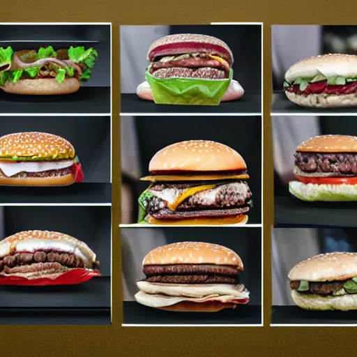 Prompt: slides from a powerpoint presentation about hamburger related deaths