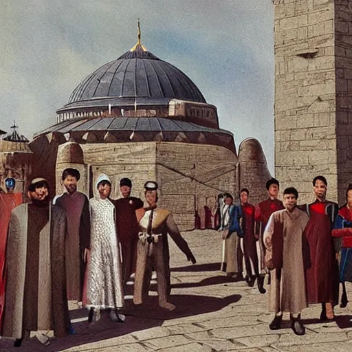 Prompt: star trek istanbul in ottoman times, realistic